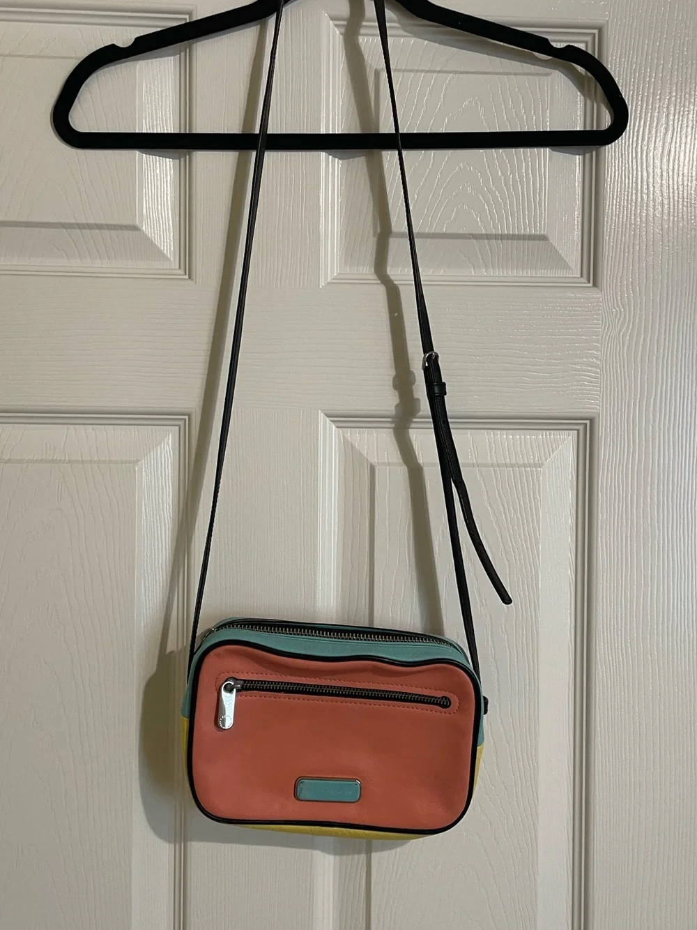 Marc by Marc Jacobs Colorblock Crossbody Bag - Coral, Teal & Yellow